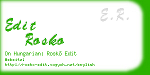 edit rosko business card