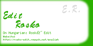 edit rosko business card